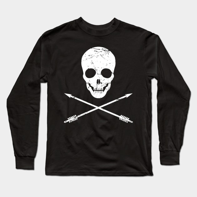 Skull and Arrows Archery Long Sleeve T-Shirt by MeatMan